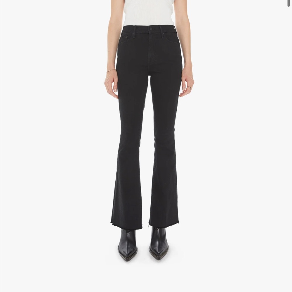 The weekender fray mother jeans